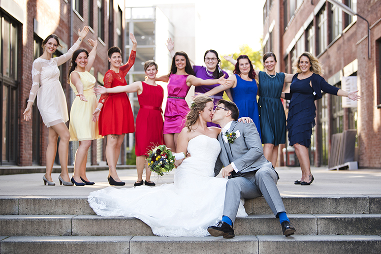 Gruppenfoto Fotograf Hochzeit Seifenfabrik