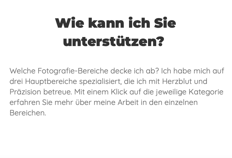 Webseite Tierfotografie
