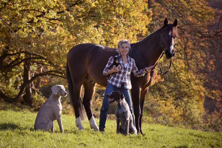Fotoshooting mit Pferd und Hund